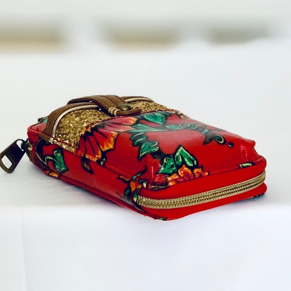 Sakroots Red Zip up Wallet - Red - Picture 3 of 7